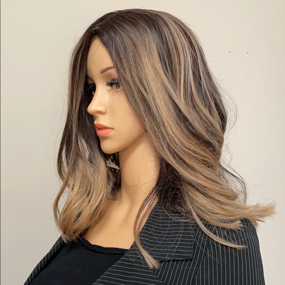 NWT 15” caramel brown balayage wig